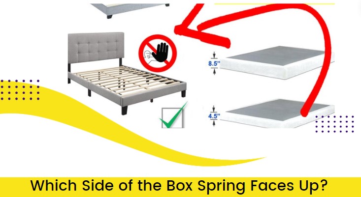 which side of the box spring faces up